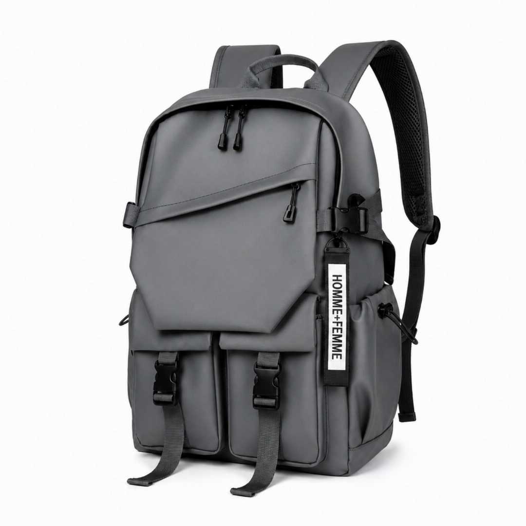 premium zebra backpack, HOMME+FEMME backpack, waterproof backpack, 20L backpack, laptop backpack, 15.6 inch laptop backpack, school backpack, college backpack, office backpack, travel backpack, gym backpack, black backpack, ash backpack, premium backpack Bangladesh